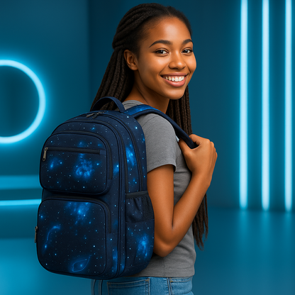 Sac à dos scolaire 3-en-1 "Ciel Étoilé"